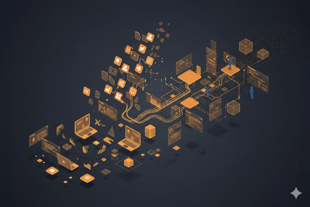 Kuvituskuva: IT laitteet ja hallinta