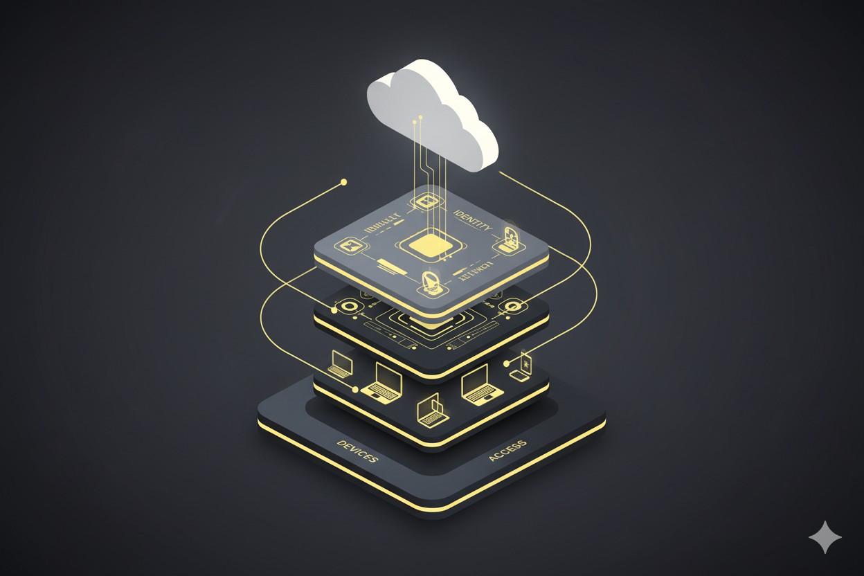 Kuvituskuva: JumpCloud ja piirilevyjä