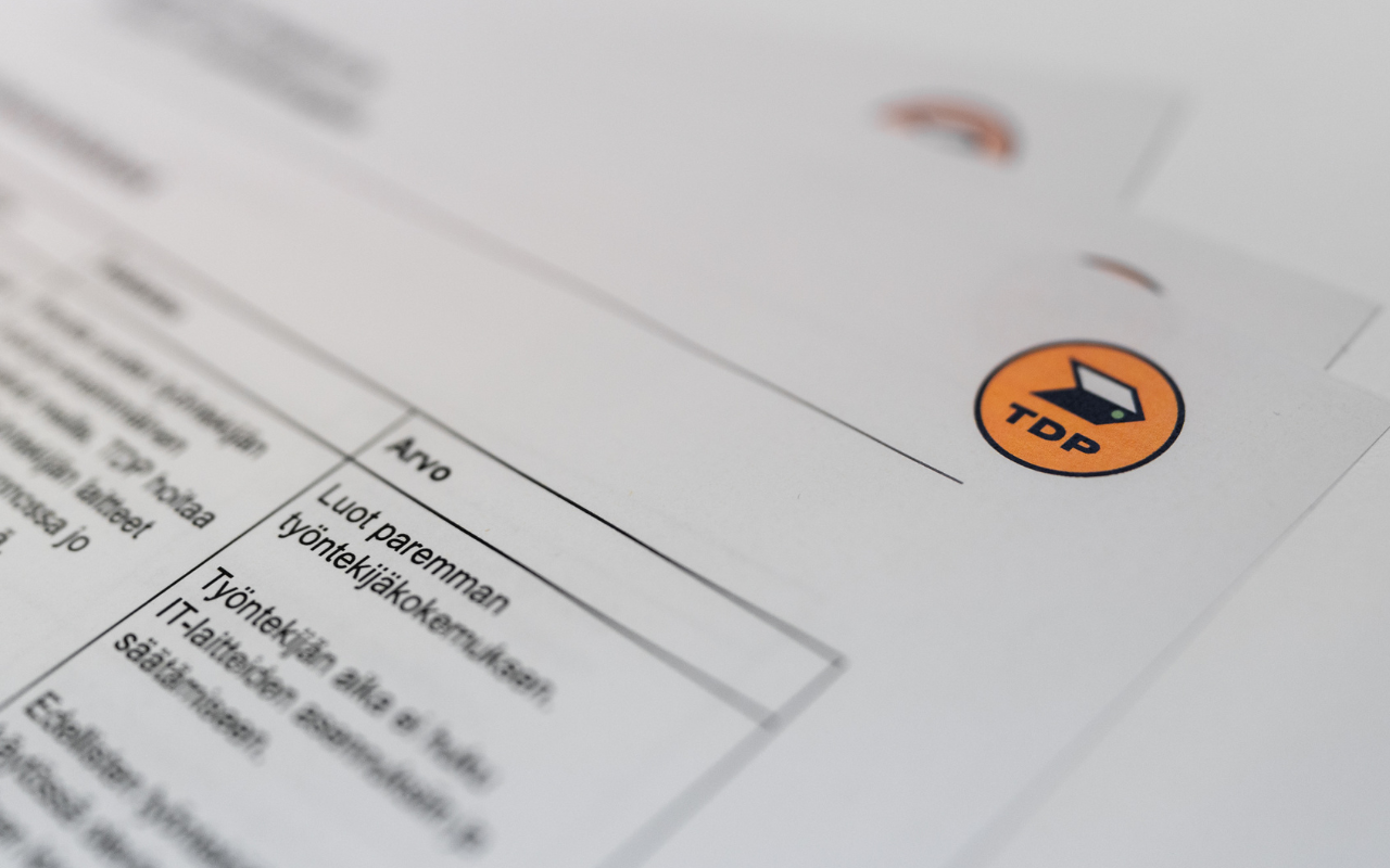 TDP:n kaiken kattava palvelusopimus.