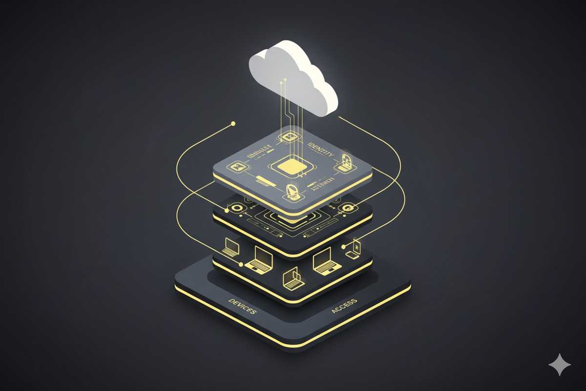 Kuvituskuva: JumpCloud ja piirilevyjä